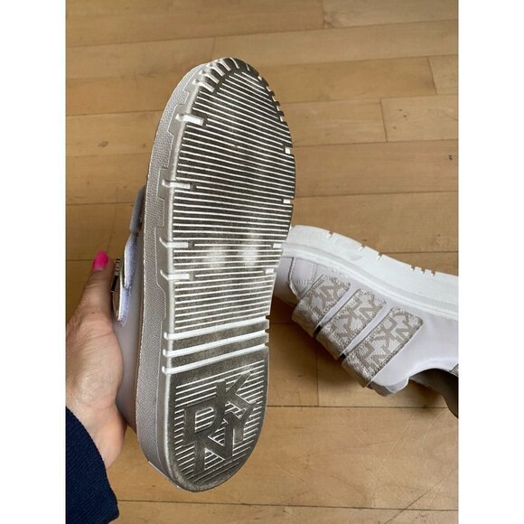 DKNY "Marzi" Platform Sneaker Women's Sz 6m Triple-Strap Sand. - Picture 4 of 8